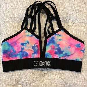 PINK Victoria's Secret Tie-Dye Strappy Bra